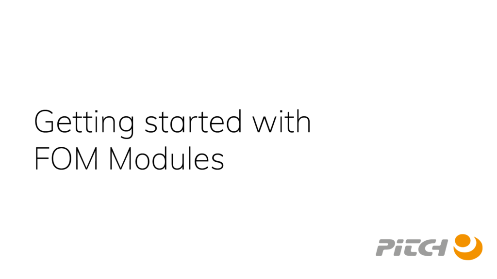 Getting started with FOM Modules